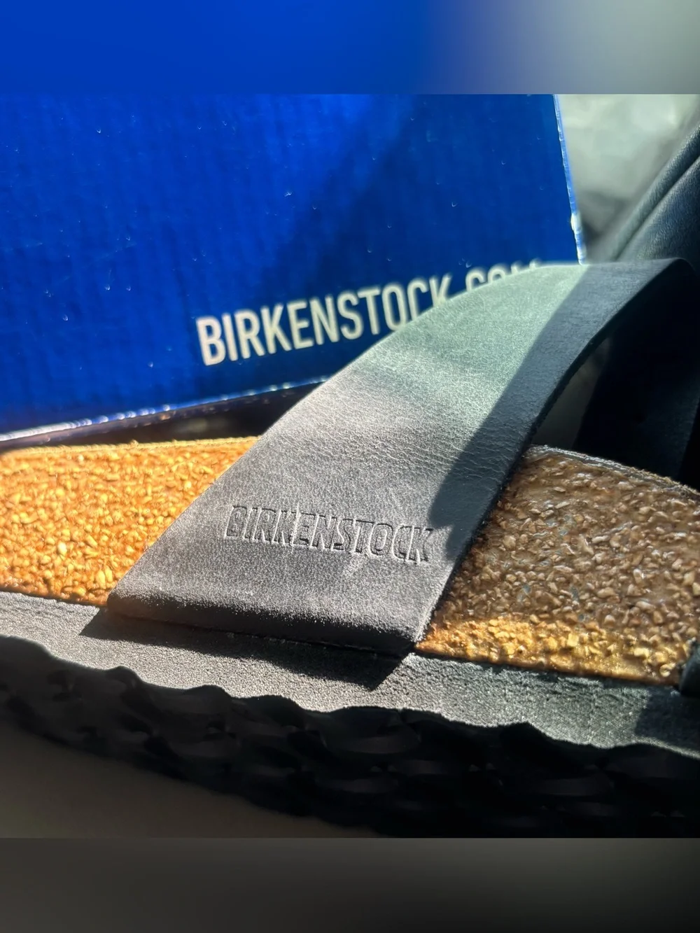 Birkenstock 💅 Franca Black Oiled Leather  Buckle Sandals Slides Wmns 6 7 8 9 10 - Picture 5 of 10